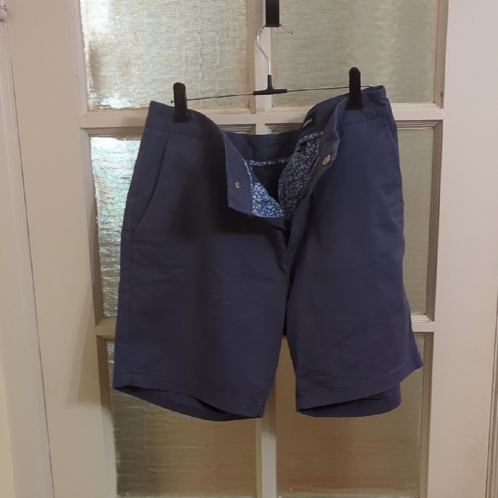 Bonobos Blue Flat Front Shorts